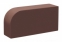 Кирпич облицовочный радиусный Шоколад Гладкий R60 одинарный полнотелый