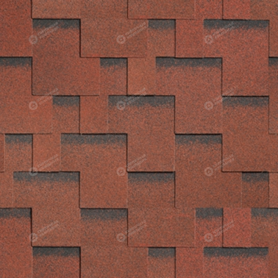 Гибкая черепица Шинглас серия Ультра Джайв цвет Красный