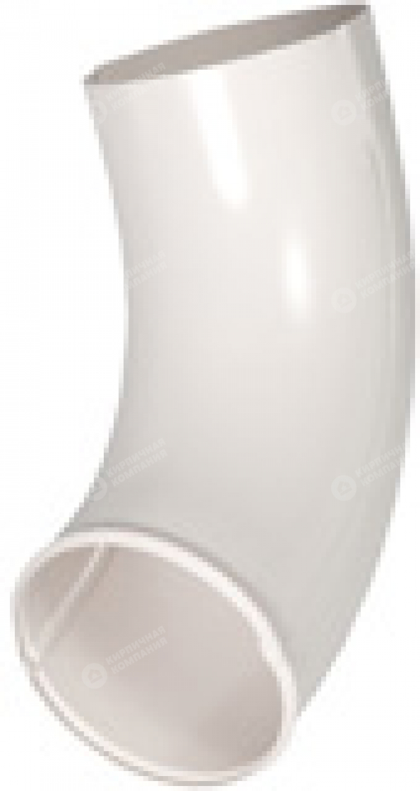 Отвод трубы белый AQUASYSTEМ