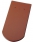 Керамическая черепица Бобровый хвост Noble Clinker Red
