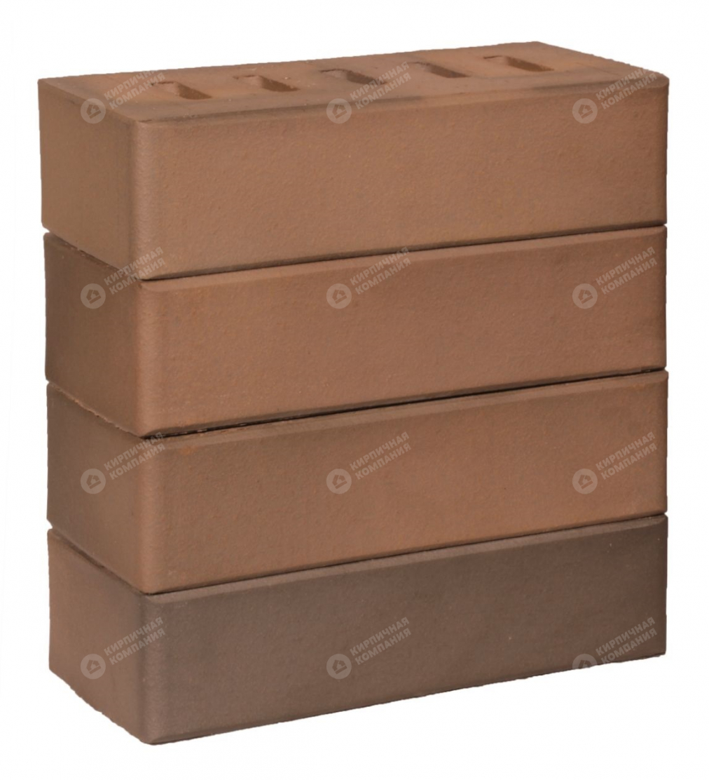 !!! Кирпич облицовочный Светло-коричневый флэш Гладкий полнотелый одинарный(1НФ) 