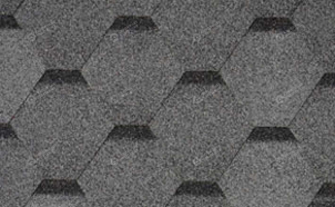 Гибкая черепица Шинглас серия Финская черепица цвет Серый