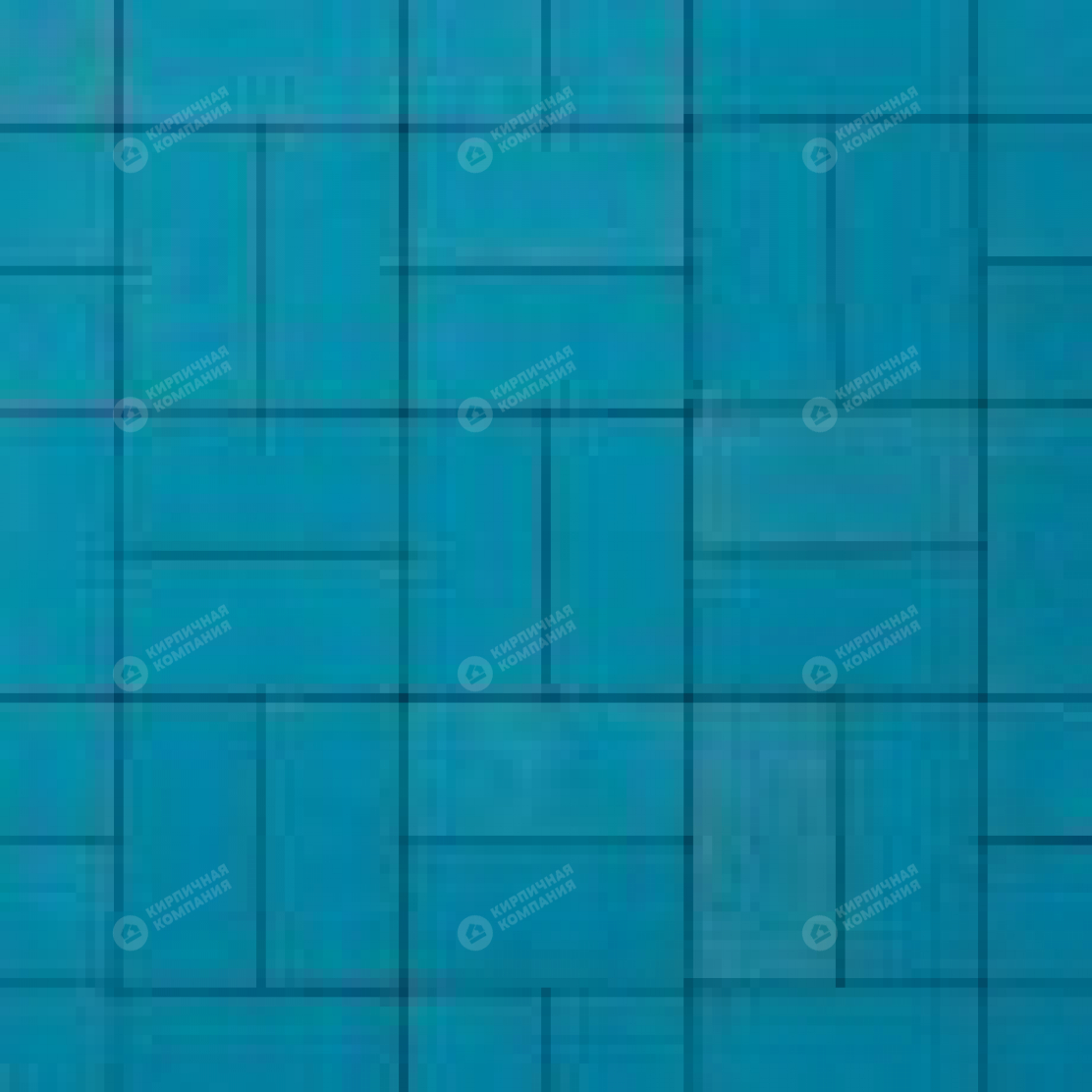 Тротуарная плитка ЛаЛиния 2К.4. синяя гладкая