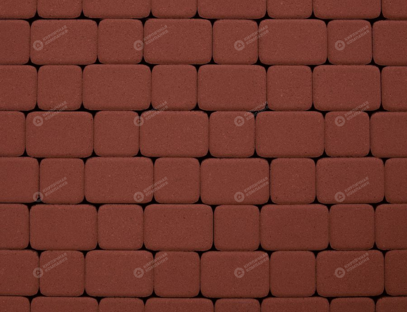 Тротуарная плитка Классико 2KO.6 красный